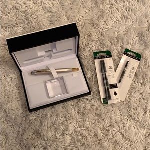 Cross Peerless 125 Platinum Fountain Pen Gift Set